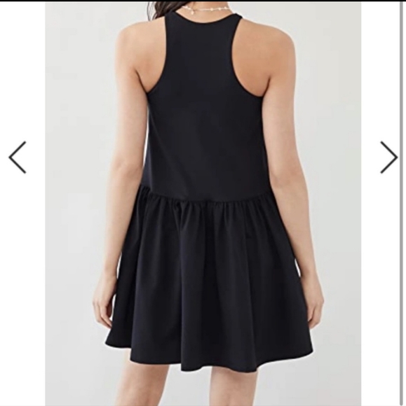 Susana Monaco Racer A-Line Gathered Dress In Black Women's Size Small NWT - Picture 4 of 11